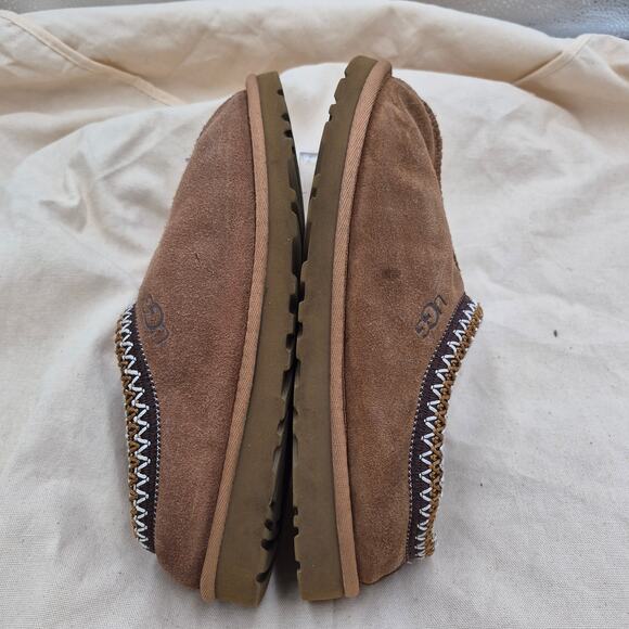 UGG Tasman Suede Leather Chestnut slip-on clog women's size 7 - Picture 4 of 6